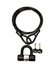 Heavy Duty Spiral Steel Cable PadLock Bike Anti-theft Security 180602