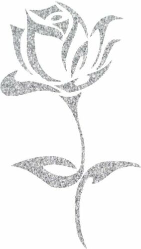 Tribal Rose Glitter Vinyl Decal Sticker Window Wall Mirror Car Art 9 colours - Picture 7 of 18