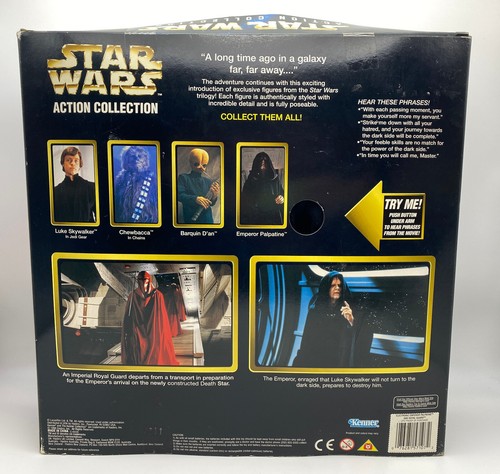 1998 Kenner Star Wars Electronic Emperor Palpatine & Royal Guard, NIB - Picture 5 of 6