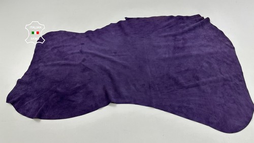 PURPLE SUEDE thin soft Italian Lambskin Lamb leather skin hide 4sqf 0.5mm #C3621 - Picture 2 of 7