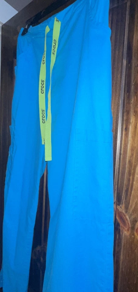 Pantalones Médicos de Carga Crocs para Mujer Talla S Azul Turquesa Foto 4 de 4