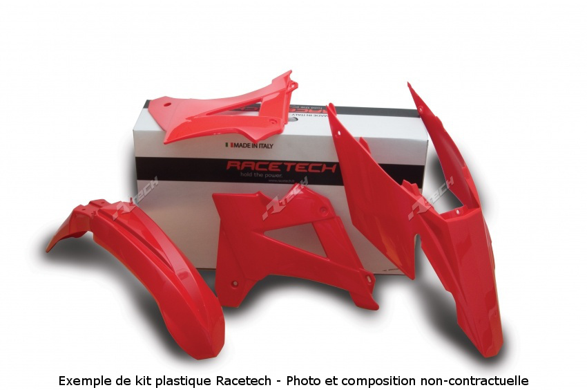 Kit plastiques Racetech rouge Gas Gas EC 450 FSR 4T 2010 plastique anti-fissure
