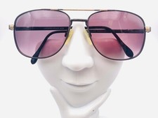 Vintage Looking Glass 8028 Gunmetal Gold Metal Pilot Sunglasses FRAMES ONLY