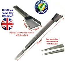 Łopata diamentowa 180mm Pęseta drobnospiczasta z zbieraczem na końcu Stal