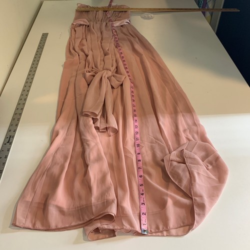 Little Mistress Dress Womens 2 Blush Pink Multiway Strapless Chiffon Bridesmaid - Picture 10 of 16