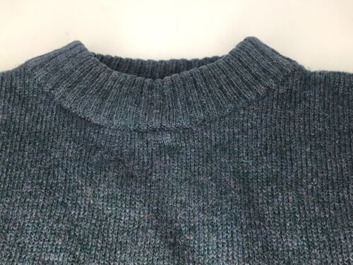Vintage Norsk Blues Fair Isle 100% Wool Sweater Jumper Pullover Size L Unisex - Picture 3 of 9