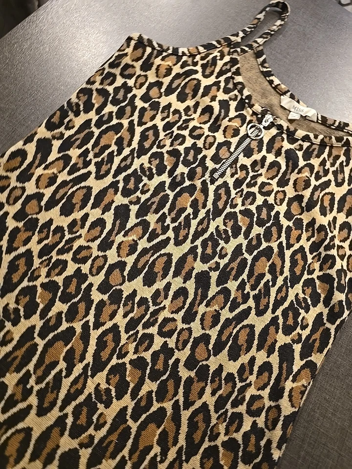Girls 12-13 years Leopard Print Party Smart dress summer holiday clothes next d - Image 4 of 4