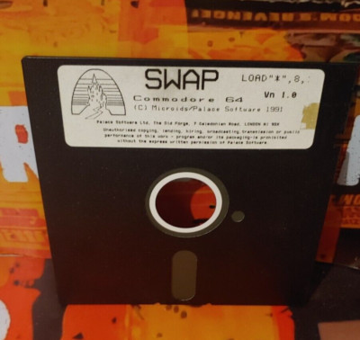 SWAP (Microids / Palace 1991) Commodore 64 (Disk) working classic 8-bit