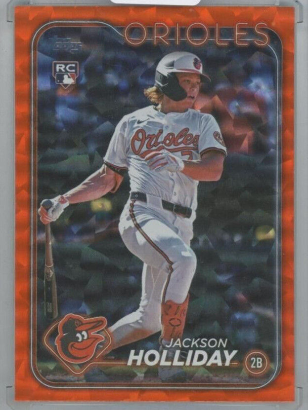 2024 TOPPS Update Orange Crackle Foil #US50 JACKSON HOLLIDAY /299