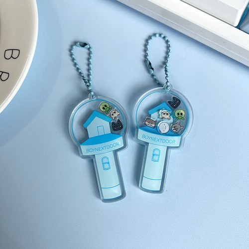 Kpop BOYNEXTDOOR Light Stick Keychain Acrylic Pendant Bag Charm Keyring - Picture 5 of 8