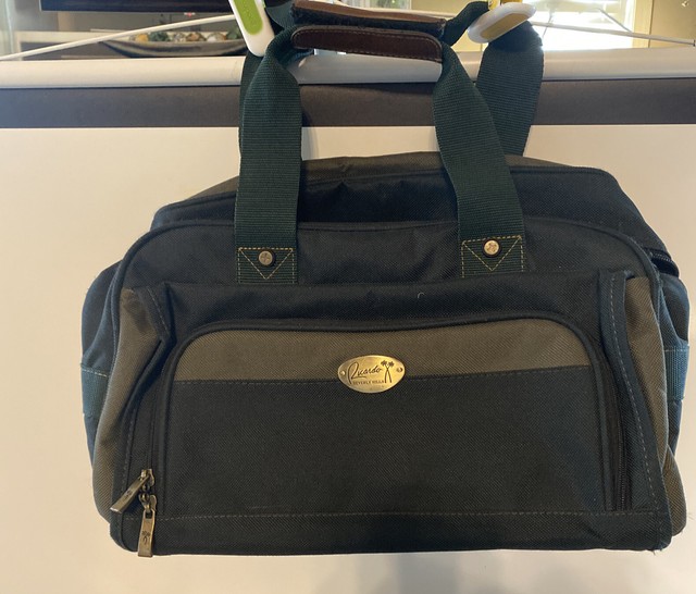 RICARDO Omega Plus Beverly Hills Duffle Carry-On Weekend Bag Dark Green VTG RICARDO Omega Plus Beverly Hills Duffle Carry-On Weekend Bag Dark Green VTG