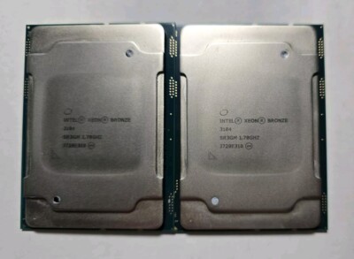 Matched pair SR3GM Intel Xeon Bronze 3104 6-Core 1.70GHz 8.25MB 85W Processor