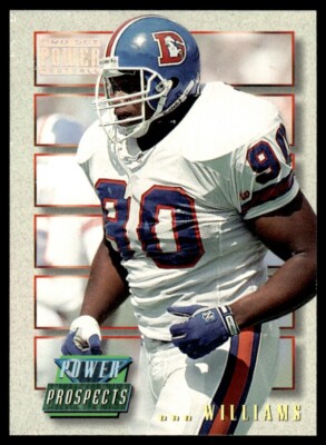 1993 Pro Set Power Update Power Prospects DAN WILLIAMS #PP46 Broncos