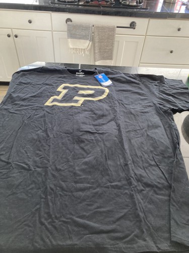 MENS FANATICS PURDUE BOILERMAKERS NCAA SHORT SLEEVE T SHIRT BLACK 5XL NWT