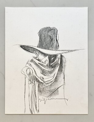 BILL SIENKIEWICZ ✍ Signed Original Comic Art Sketch The Shadow