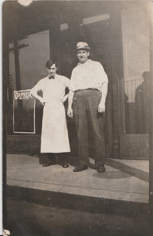 RPPC Orpheum Theater, Elkhart, Indiana service worker