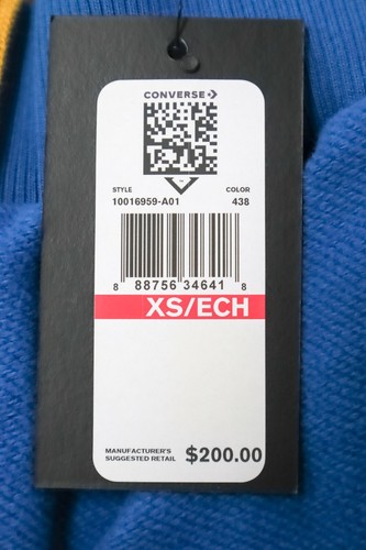 CONVERSE x Just Don Zipper Pockets Blue Black Gray Leopard Print Sweatshort XS - Picture 11 of 11