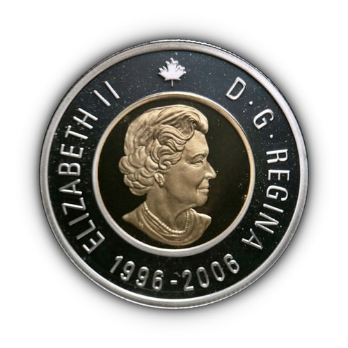 CANADA. 2006, 2 Dollars, Silver QEII, Polar Bear Anniversary, Gilt