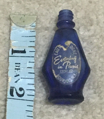Vntg  Bourjois Evening in Paris Eau De Cologne .125 Size Bottle; Unique Label