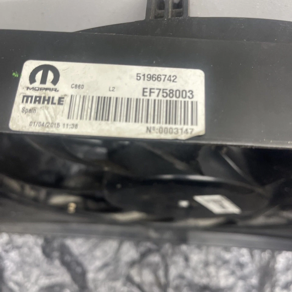 Ventilador de refrigeração radiador motor MOPAR 15-20 Jeep Renegade genuíno 68461973AA - Imagem 4 de 4