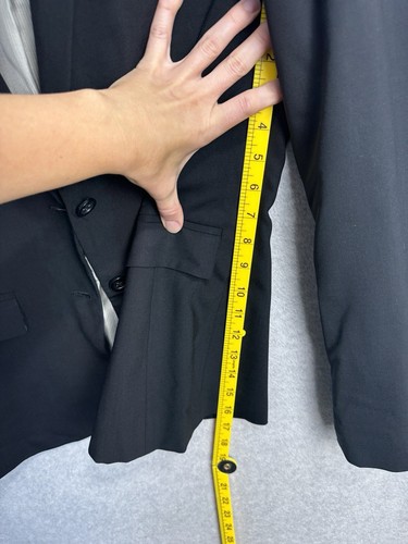 Blazer Banana Republic 96% lana vergine nero elasticizzato taglia 6 Italia vestibilità classica - Foto 13 di 23