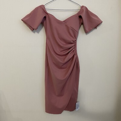 asos pink off the shoulder dress ASOS Design - Drape Maxi Dress - Women - Polyester - S