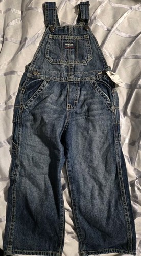 Osh Kosh B'gosh Vestback Denim Blue Overalls Childs NEW Size 4T MSRP $40.00