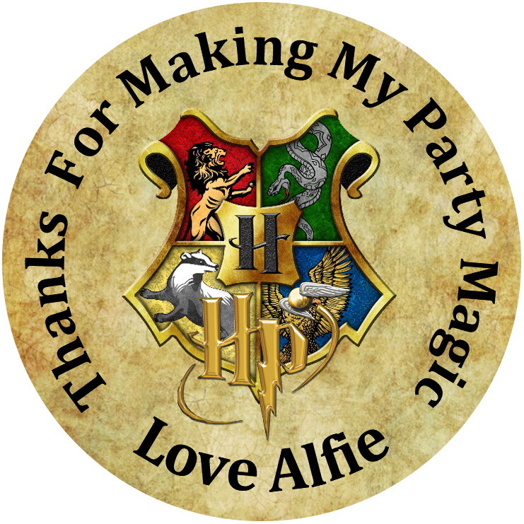 HARRY POTTER PERSONALISED GLOSS BIRTHDAY PARTY BAG FOOD BOX SWEET CONE