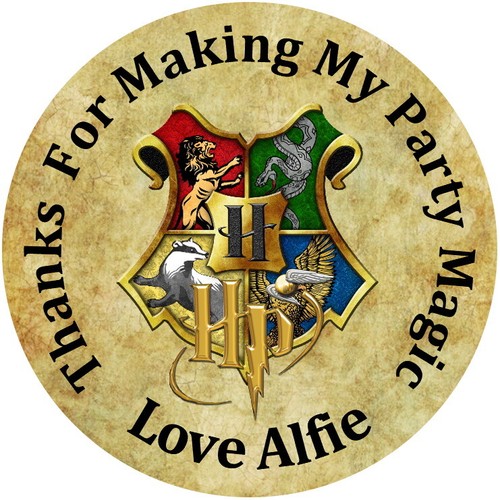 HARRY POTTER PERSONALISED GLOSS BIRTHDAY PARTY BAG FOOD BOX SWEET CONE