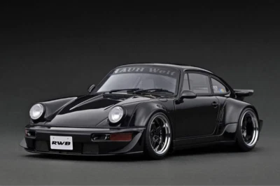 IG3633 1/18 RWB 964 ポルシェ イグニッションモデル Ignition model 1/18 RWB 964 Black Porsche Resin Cast Limited