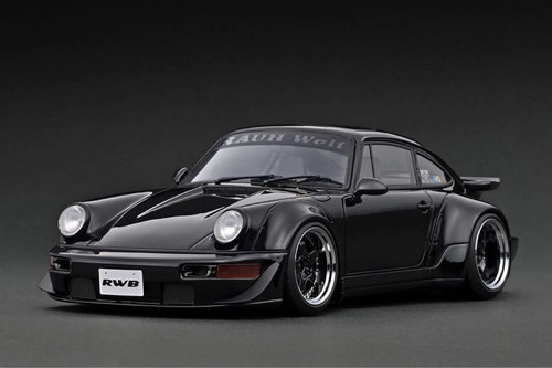 Ignition model 1/18 RWB 964 Black Porsche Resin Cast Limited Edition IG3633 - Picture 1 of 11