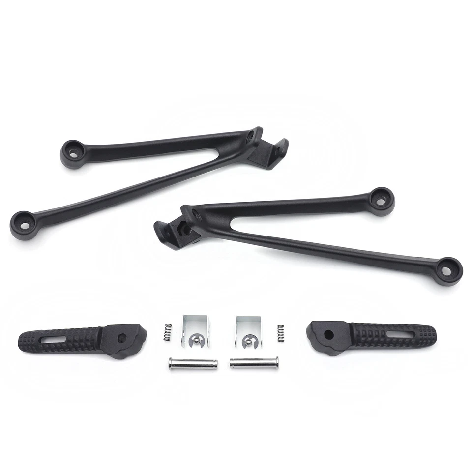 Clavijas y soportes traseros de pasajero negros para BMW S1000RR 2010-2018 mercado de accesorios Foto 3 de 4