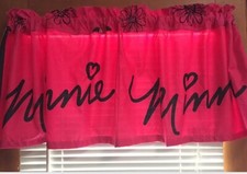 Disney Minnie Mouse Script Signature Valance Rare Custom Made