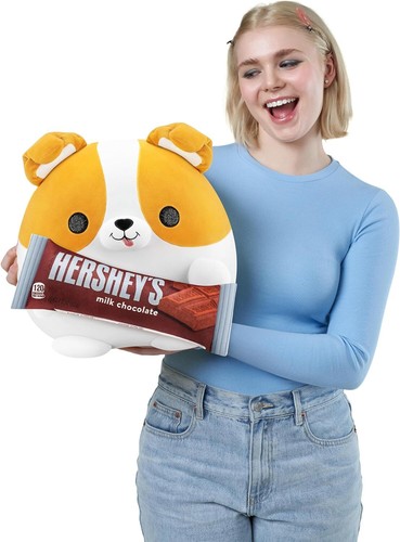 Snackles Corgi Dog & (Hersheys) 14" Ultra Soft Plush Stuffed Animal by ZURU - Picture 3 of 4