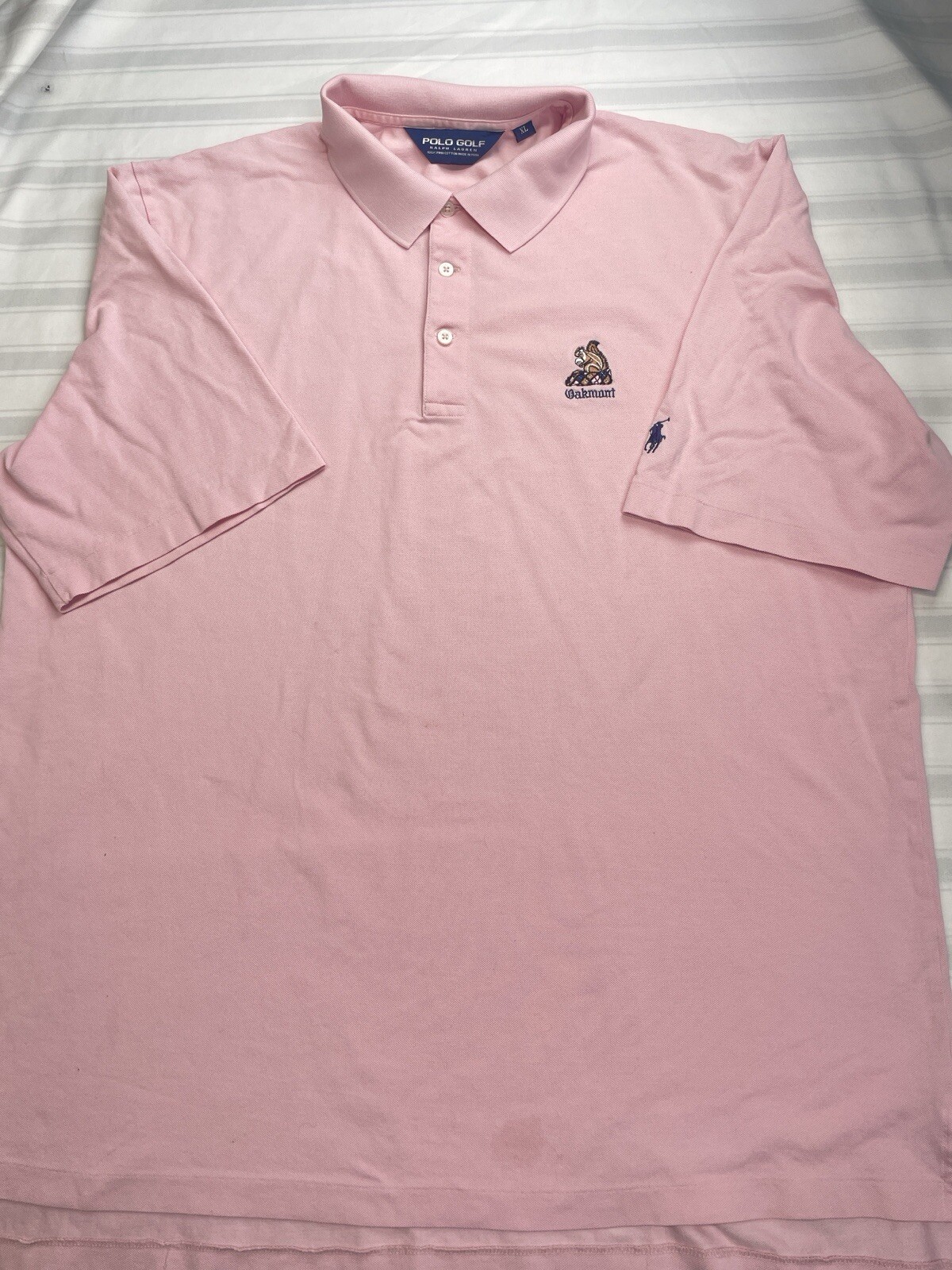 PONY Polo Golf Ralph Lauren Camicia Uomo XL Rosa US Open Oakmont Major Championship