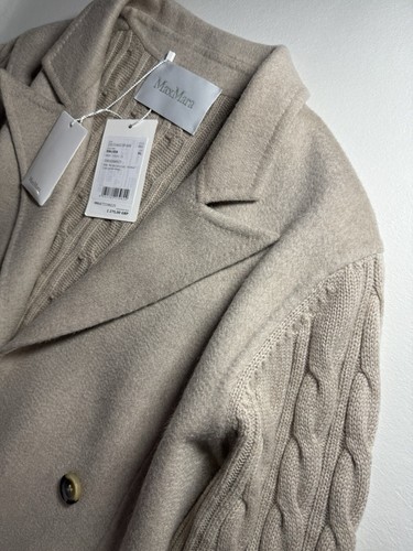 MAX MARA Dalida Beige Cashmere Blend Coat Jacket Size XL RRP £1275 NEW WITH TAGS - Picture 16 of 22
