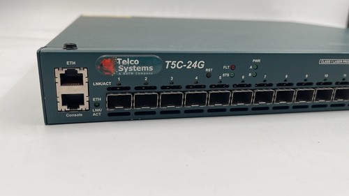 Telco Systems T5C-24G BTI-0524G-2A 24p.xGiga SFP+4x10/100/1000 & dual AC **AS IS - Picture 2 of 8