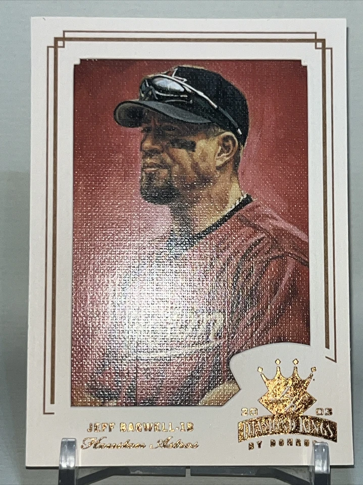 2003 Donruss Diamond Kings #102 Jeff Bagwell Houston Astros Gold Foil Astros - Image 2 of 4