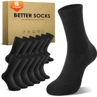Tennissocken Herren Damen Sportsocken Laufsocken Schwarz Weiß Grau 6 Paar