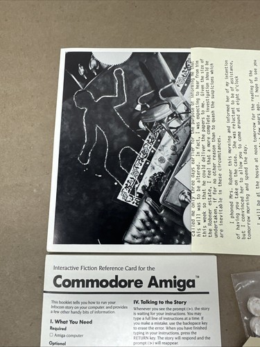 {MINT} Deadline Infocom 1982 AMIGA MS-DOS Game Mystery Detective RARE - Picture 9 of 10