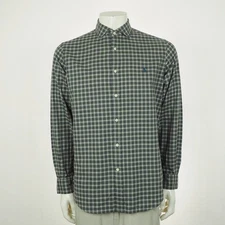 New Polo Ralph Lauren Button Down Shirt Mens Large Gray Plaid Pony Cotton Blend