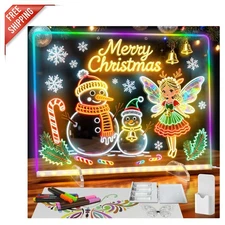 Illuminate Creativity: 13.7” LED Drawing Board for Kids with 8 Colors & 6 Modes