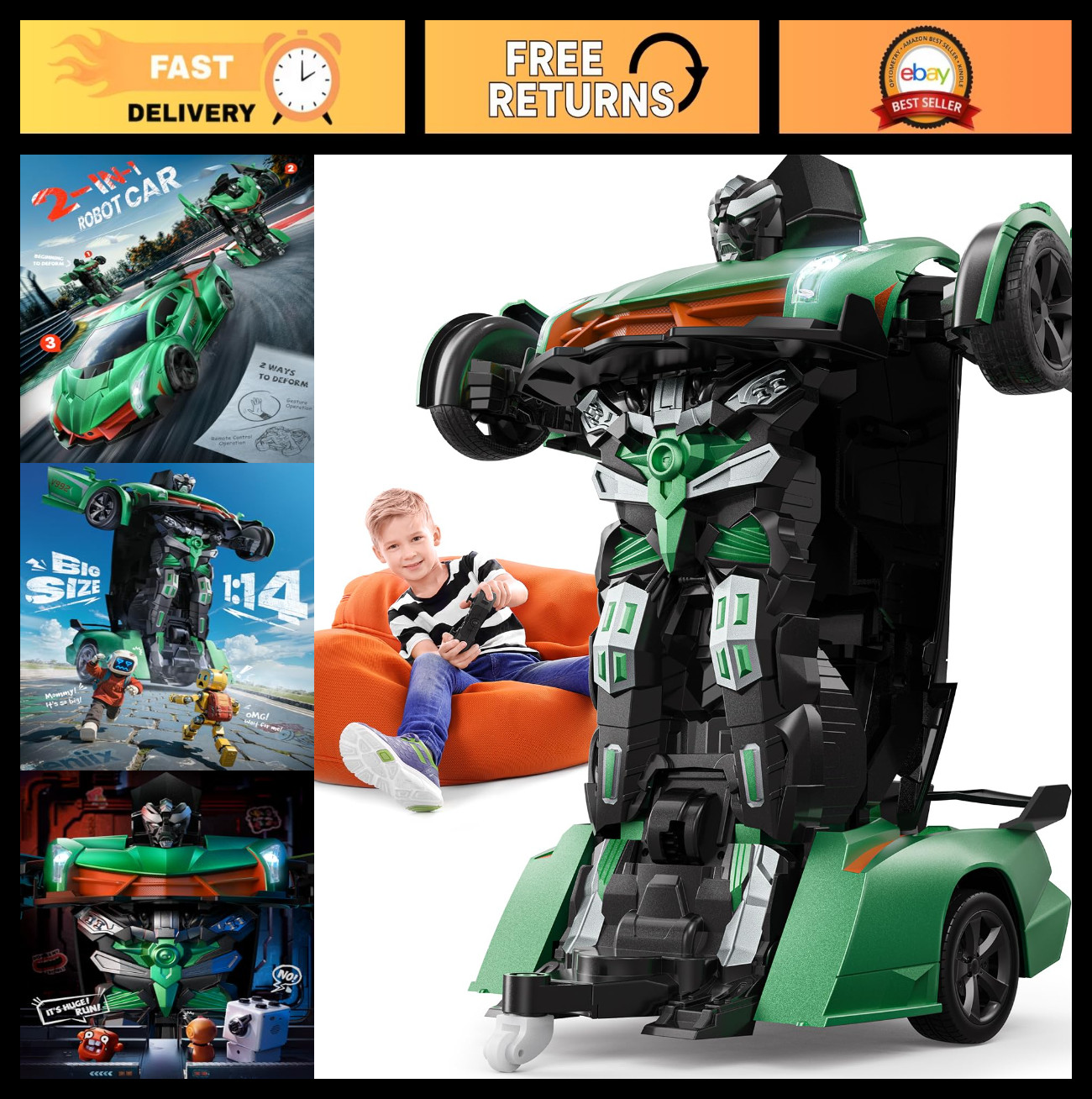 & Robot - 2-in-1 Rc Vehicle, Gesture Sensing, So