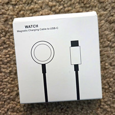 Magnetic Watch Charging Cable USB-C, White, Universal Compatible