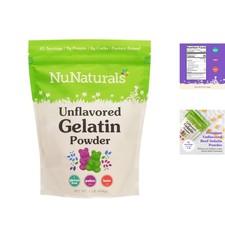Natural Unflavored Gelatin Powder, 1 lb - No Additives, Health-Boosting Protein
