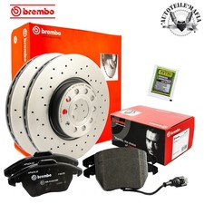 BREMBO Bremsensatz Sport Beläge + Petec Paste vorne für AUDI SEAT SKODA VW