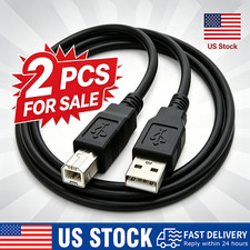 2Pcs NEW USB 2.0 A TO B High Speed Printer Scanner Premium Cable Cord 1.5m