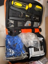 Network Tool Kit Ethernet Crimper Cable Tester RJ45 Crimp Punch Down Tool Set