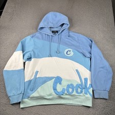 Cookies SF Hoodie Mens XL Blue Fleece Pullover Berner
