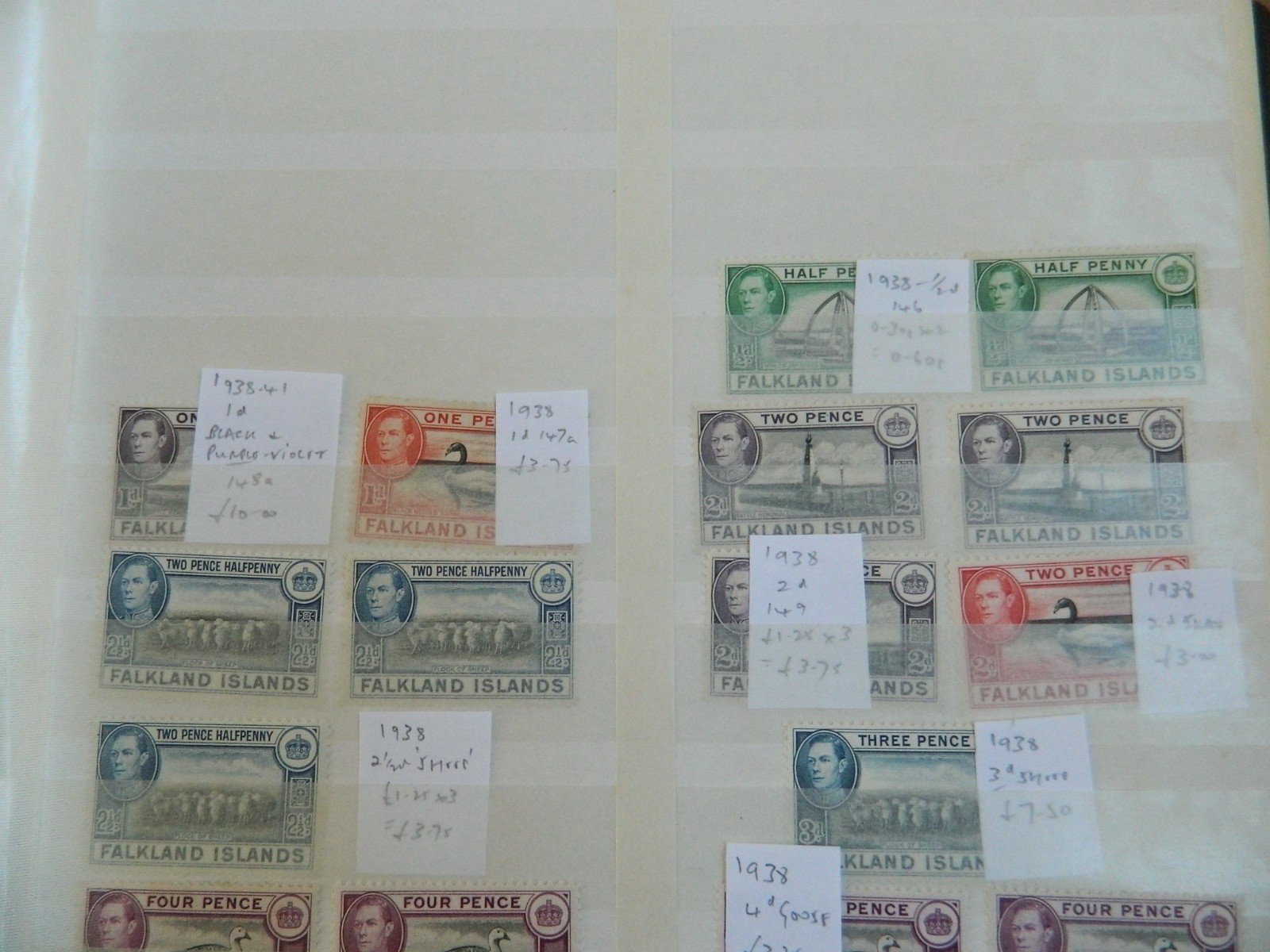 BR. COMMONWEALTH SOUTH ATLANTIC ISLANDS GEORGE V-QEII STAMPS COLLECTION